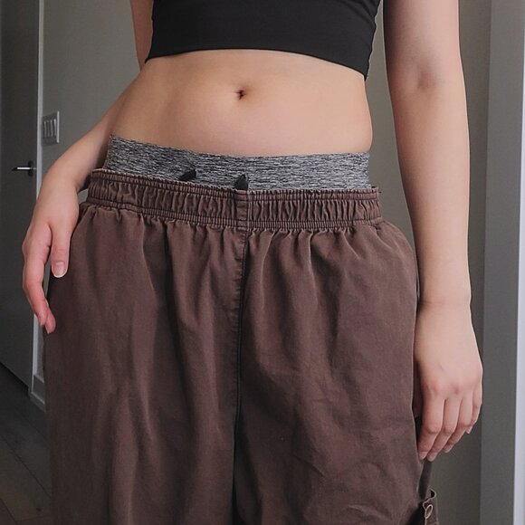 Brown Oversized Wide leg Sweatpants - Picture 4 of 7